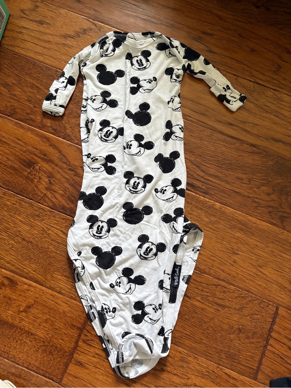 Disney Baby Black & White Mickey Mouse Sleep Gown for Kids